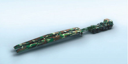 Equipamento de Resgate de Emergência Ponte Mecanizada 21m de Comprimento com Carga sobre Esteiras Capacidade 60t e Operação por Controle Remoto para Implantação