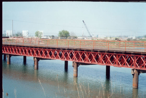 Ponte Bailey pré-fabricada de aço com montagem rápida com ferramentas simples e mão-de-obra adequada para uso temporário e permanente