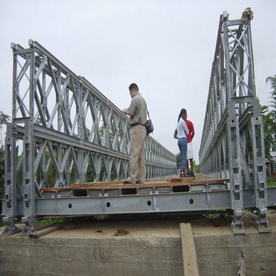 50t seguiu a carga Bailey Bridge Prefabricated Galvanized Steel